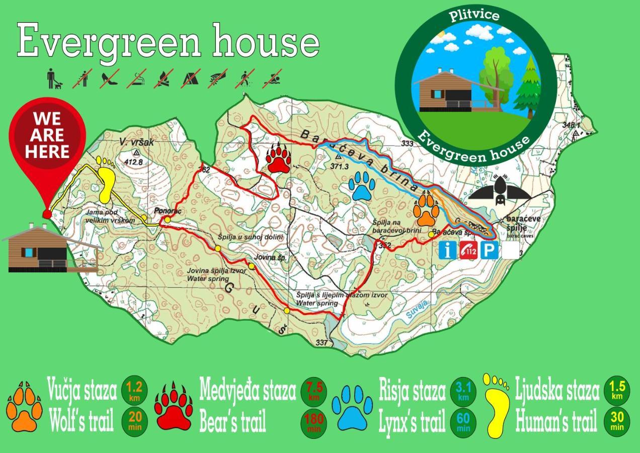 Evergreen House Plitvice Rakovica Bagian luar foto